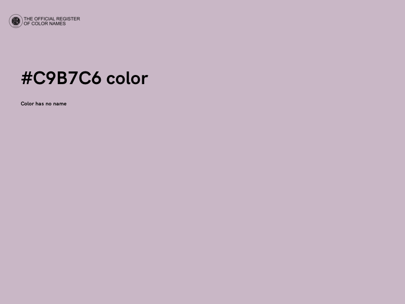 #C9B7C6 color image
