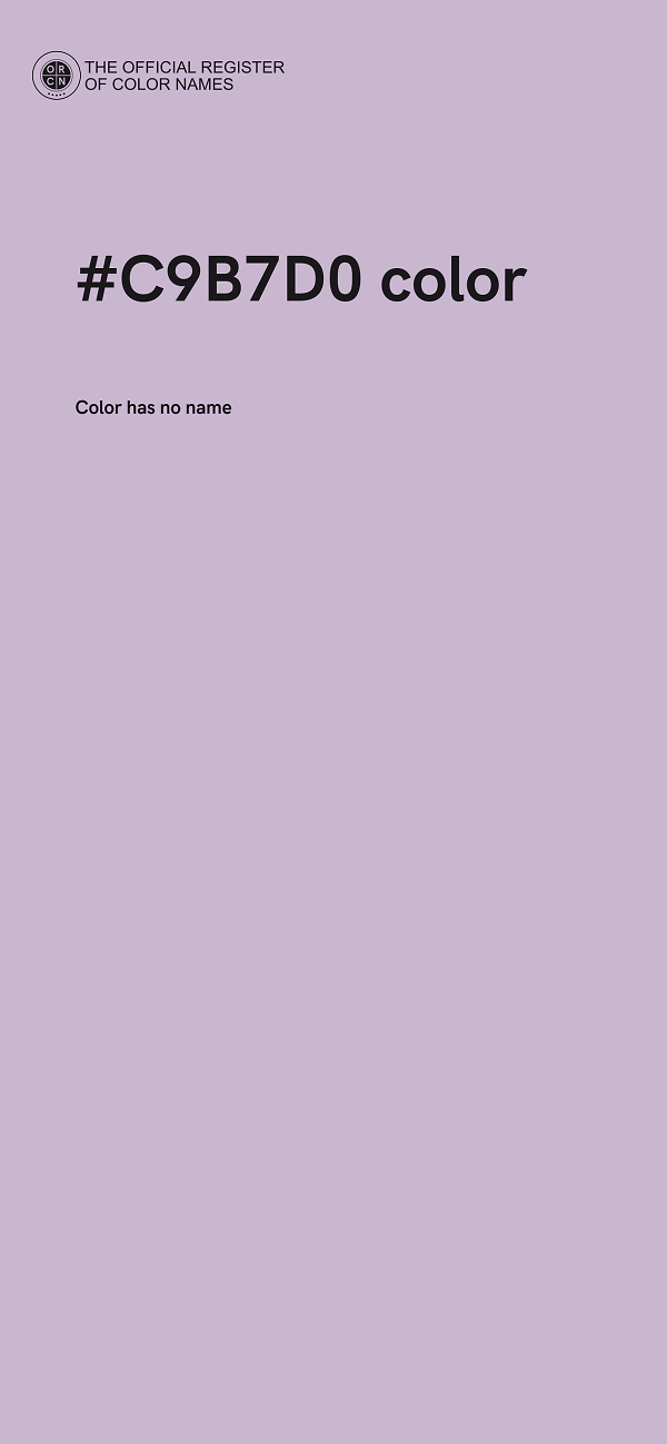 #C9B7D0 color image