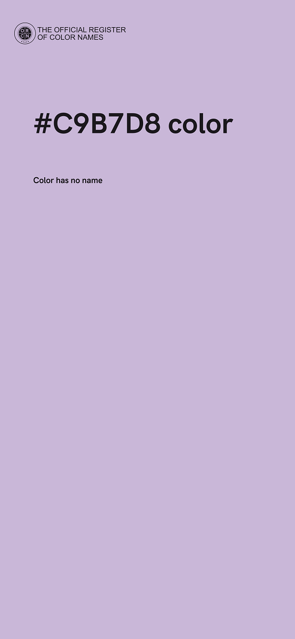 #C9B7D8 color image
