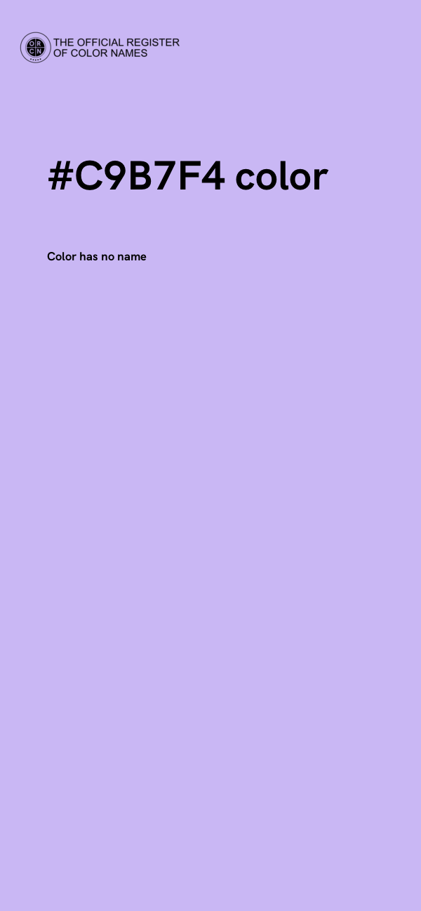 #C9B7F4 color image