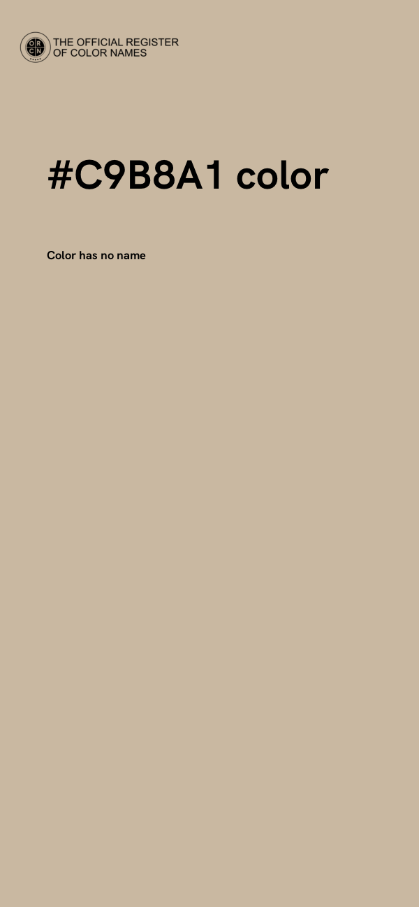 #C9B8A1 color image