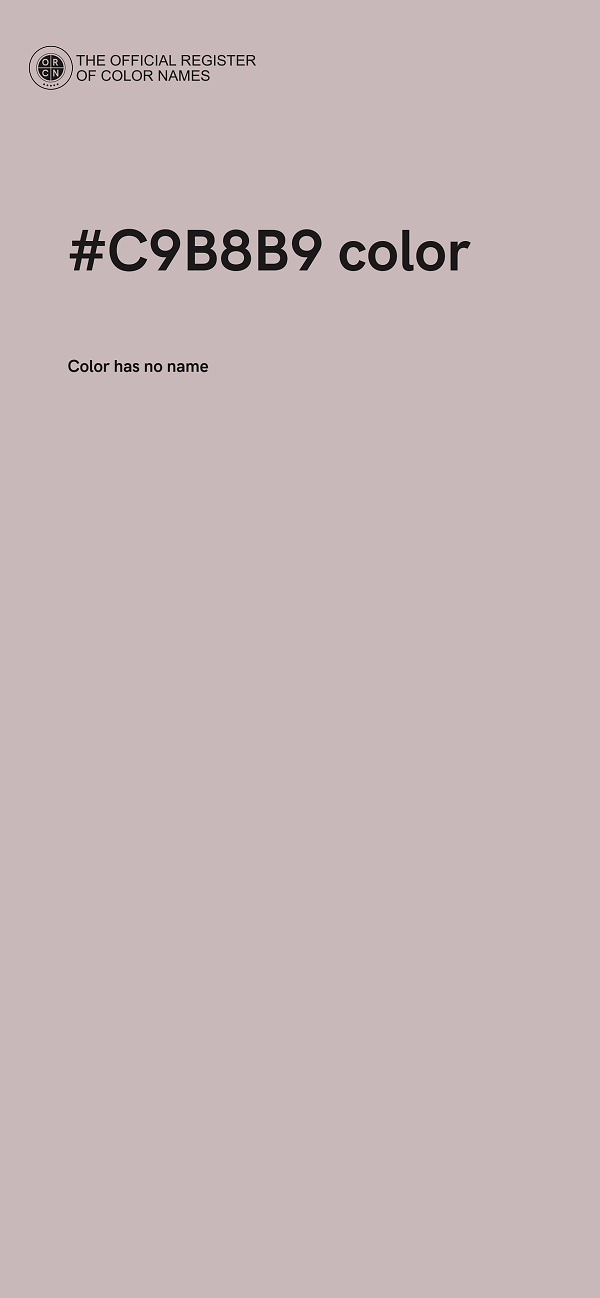 #C9B8B9 color image