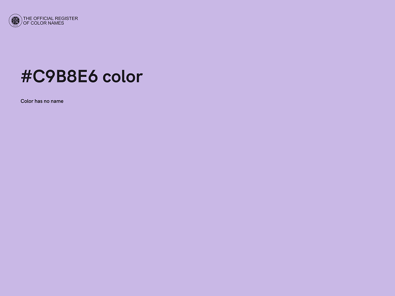 #C9B8E6 color image