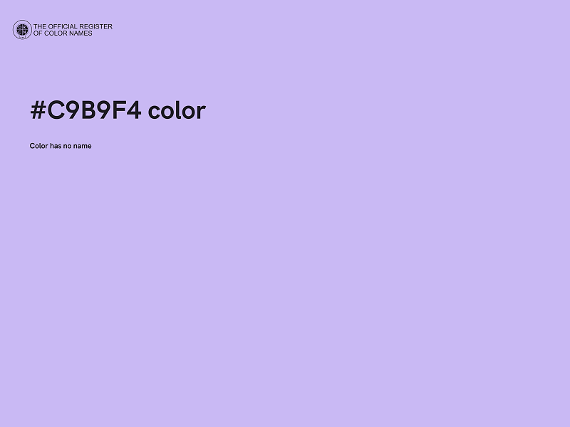 #C9B9F4 color image