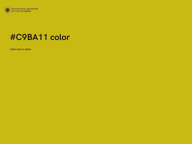 #C9BA11 color image