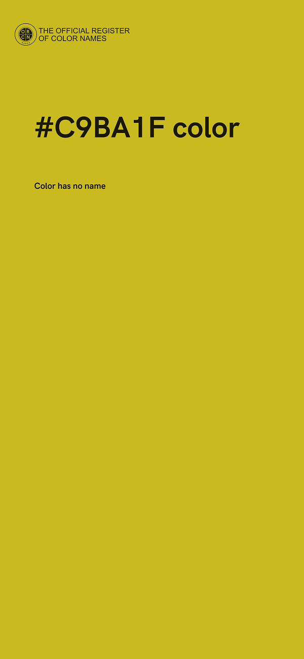 #C9BA1F color image