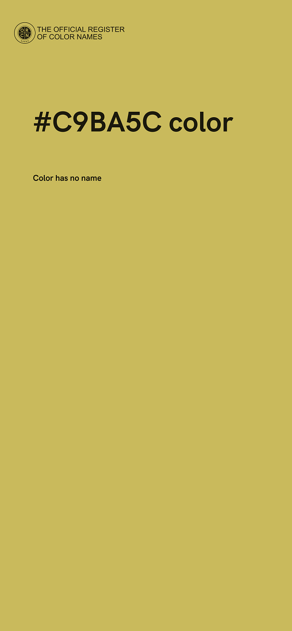 #C9BA5C color image