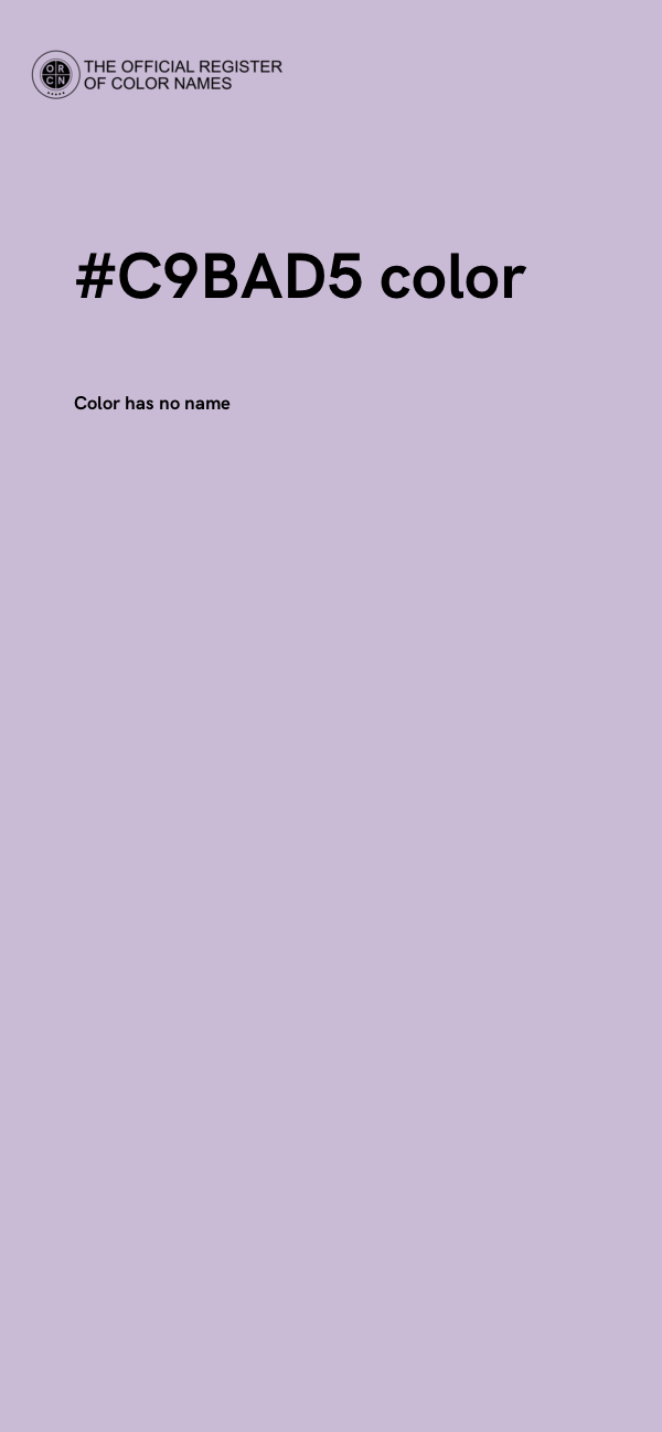 #C9BAD5 color image