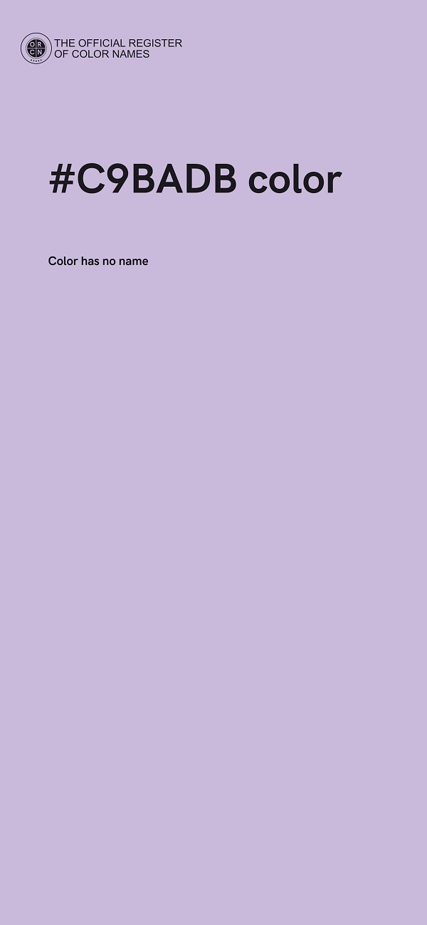 #C9BADB color image