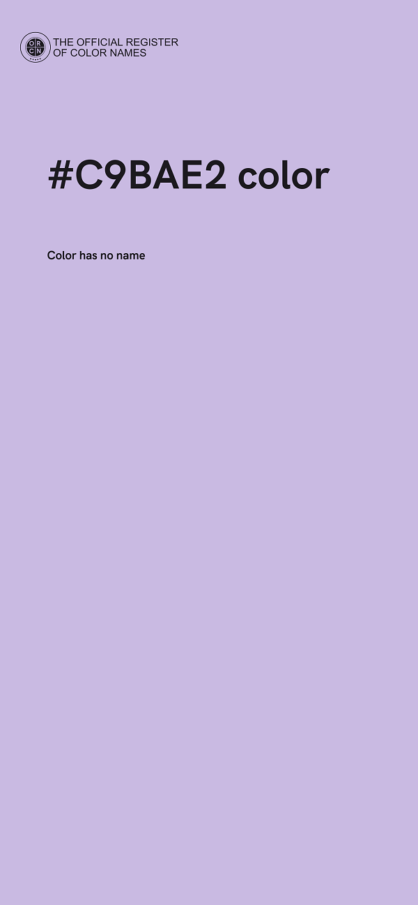 #C9BAE2 color image