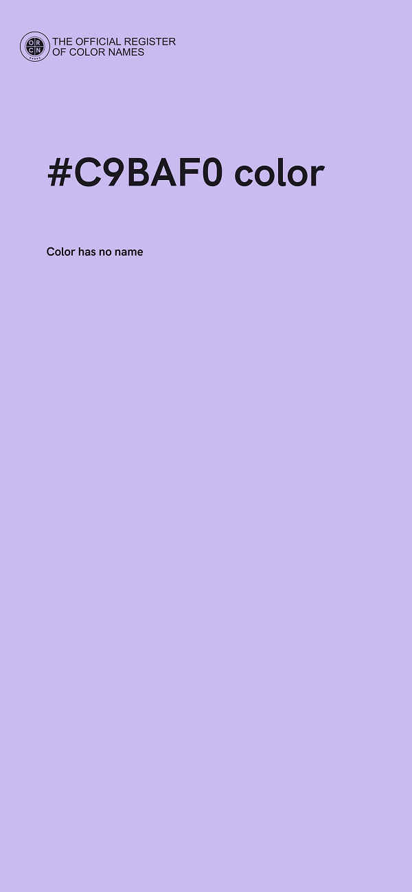 #C9BAF0 color image