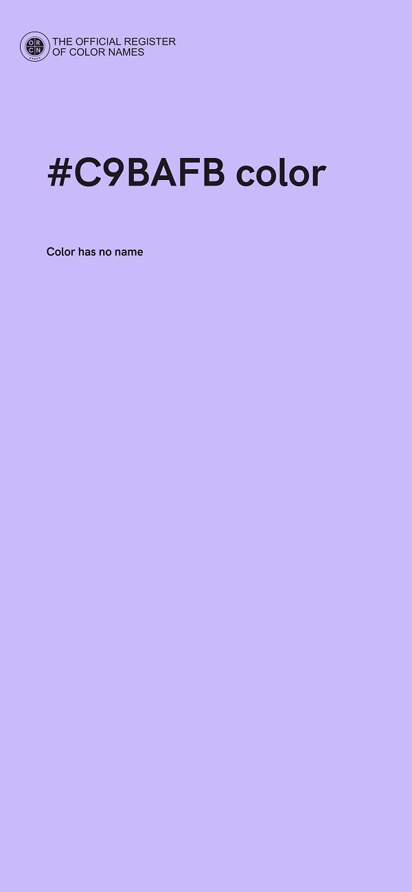 #C9BAFB color image
