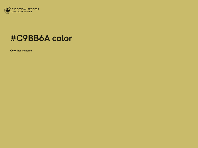 #C9BB6A color image
