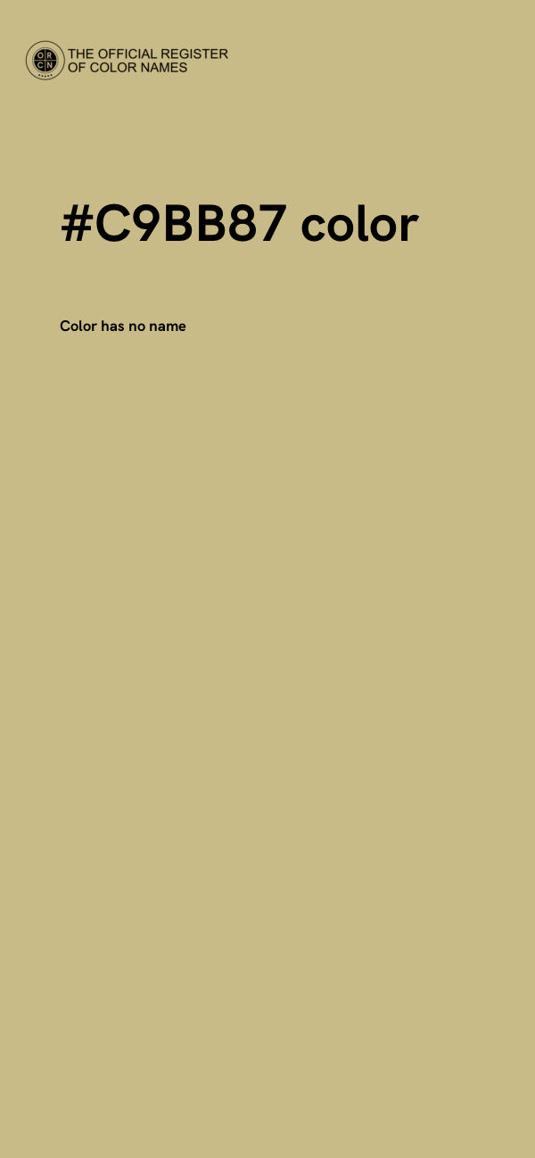 #C9BB87 color image