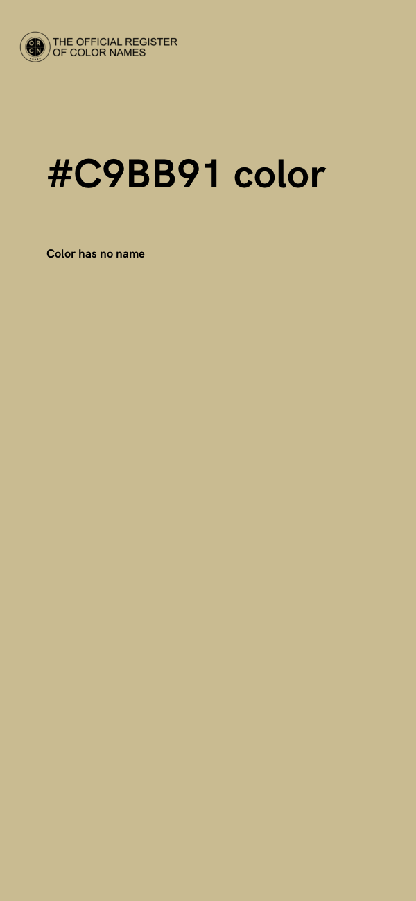 #C9BB91 color image
