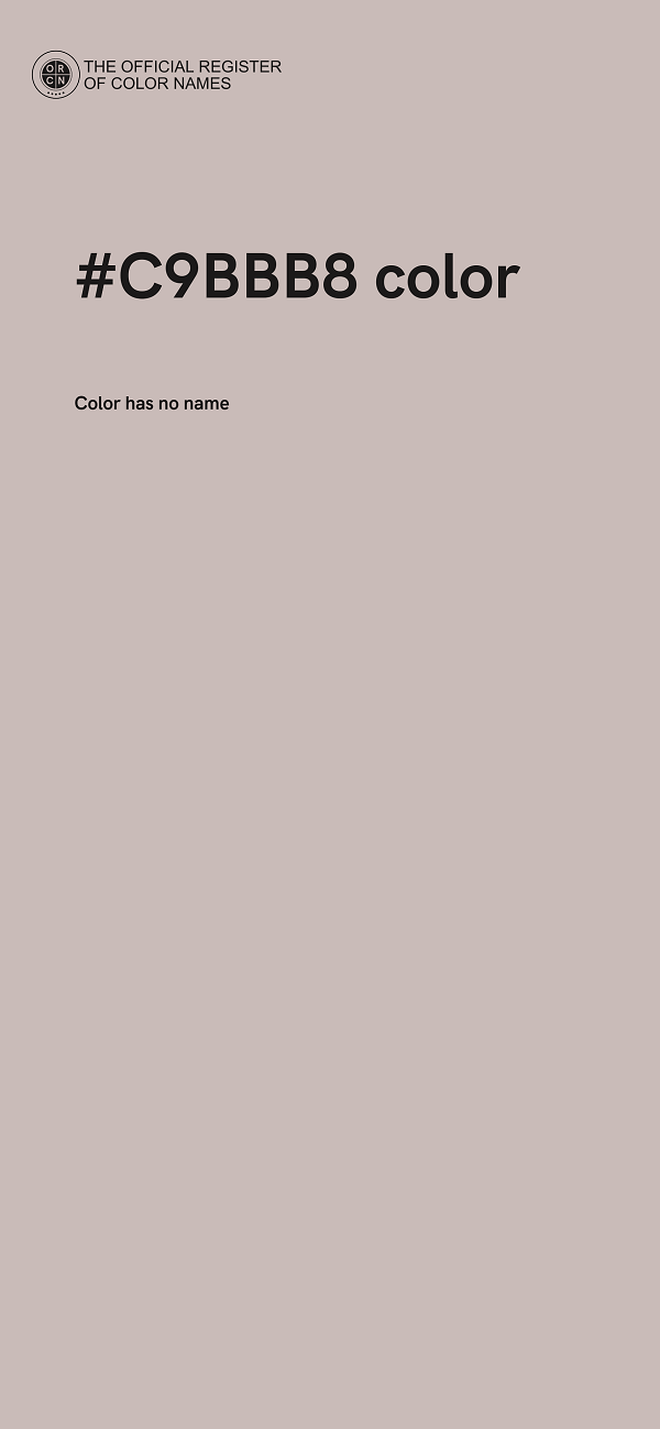 #C9BBB8 color image