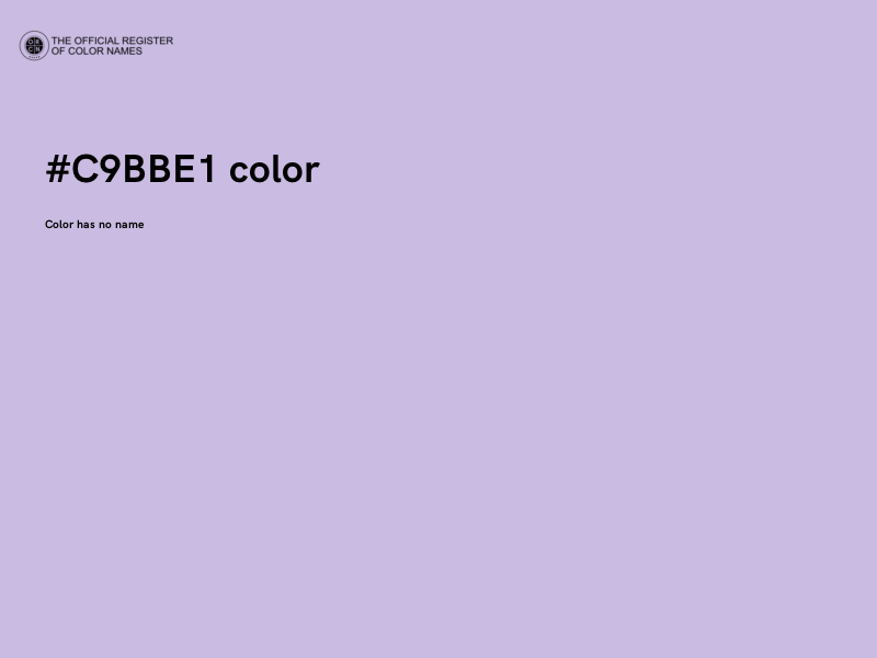 #C9BBE1 color image