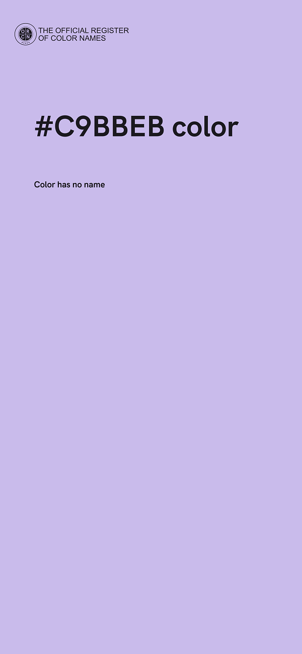 #C9BBEB color image