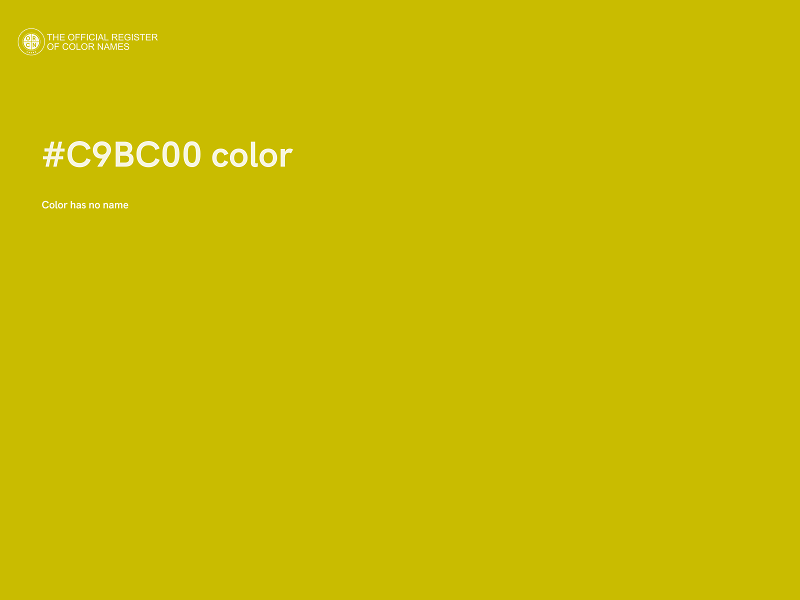 #C9BC00 color image