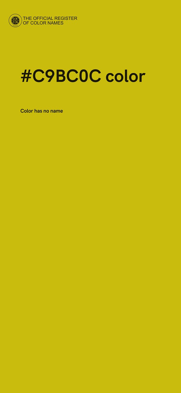 #C9BC0C color image