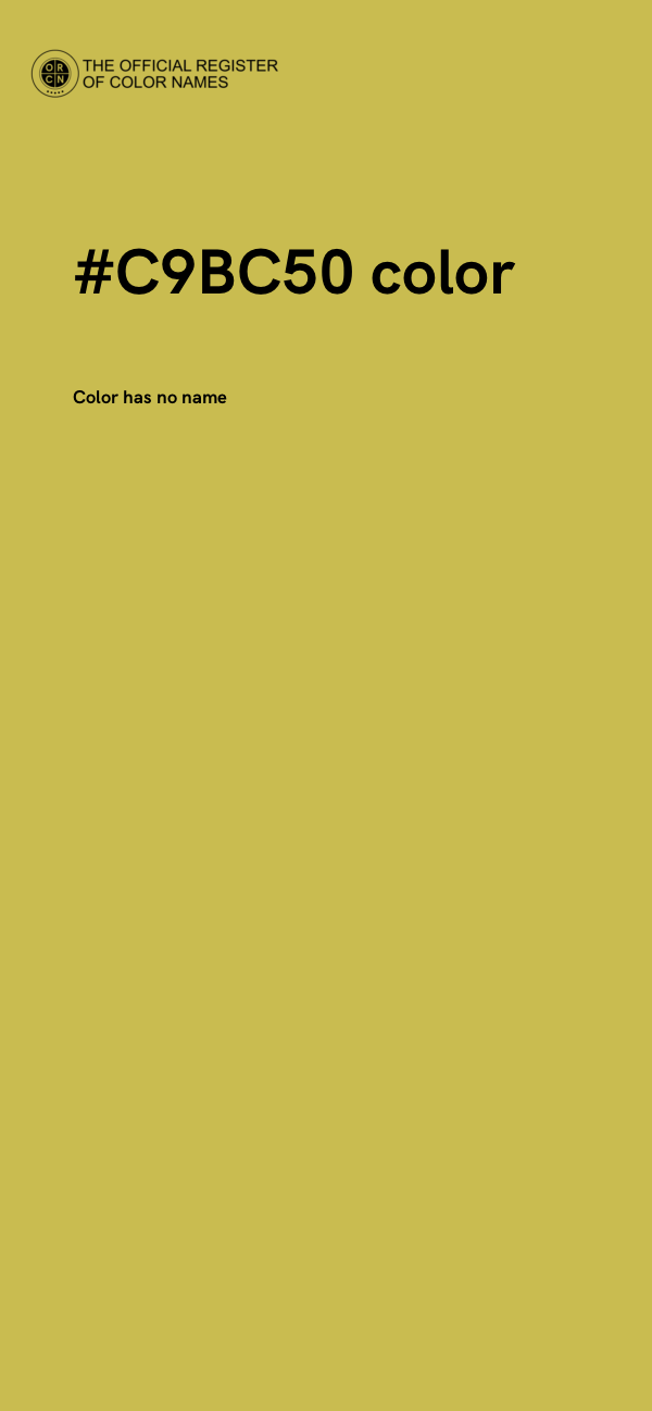 #C9BC50 color image