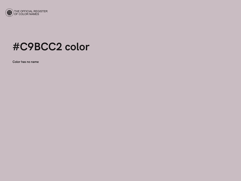 #C9BCC2 color image