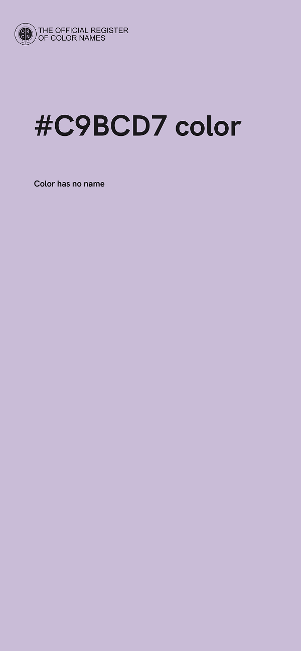 #C9BCD7 color image