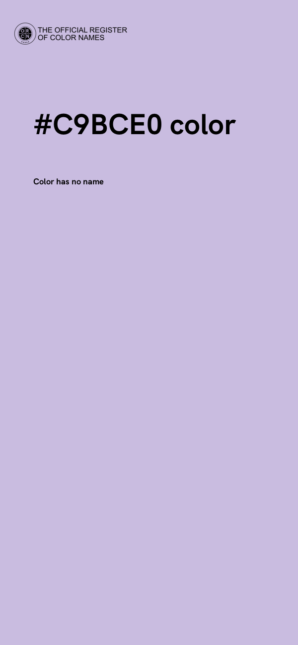 #C9BCE0 color image