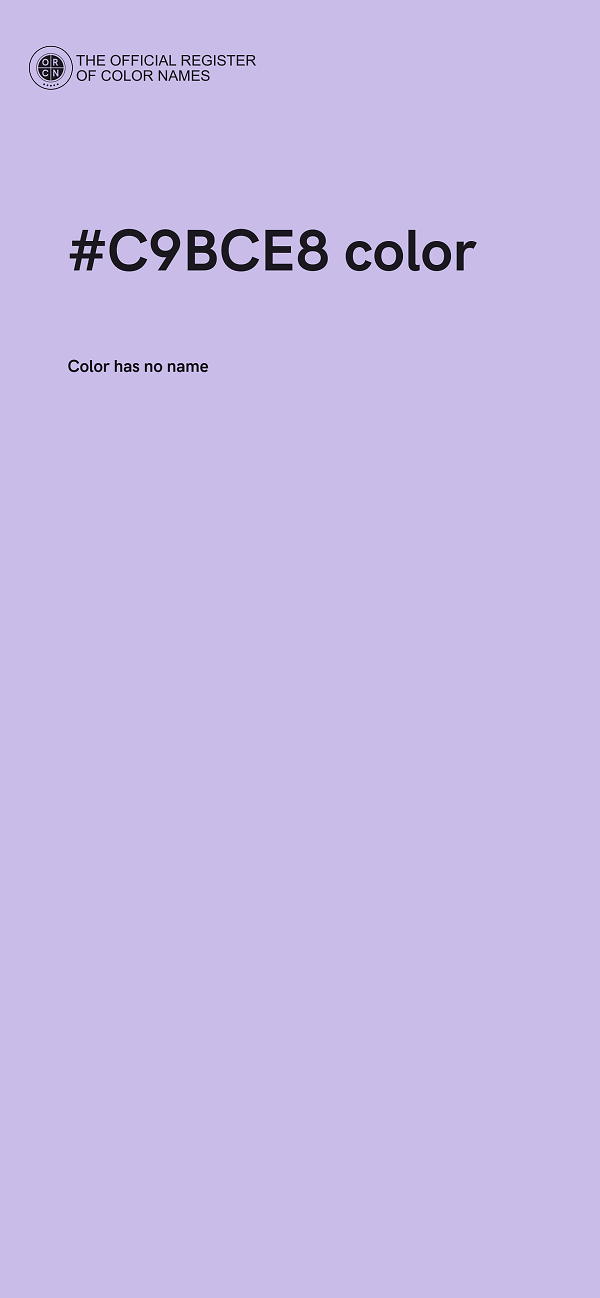 #C9BCE8 color image
