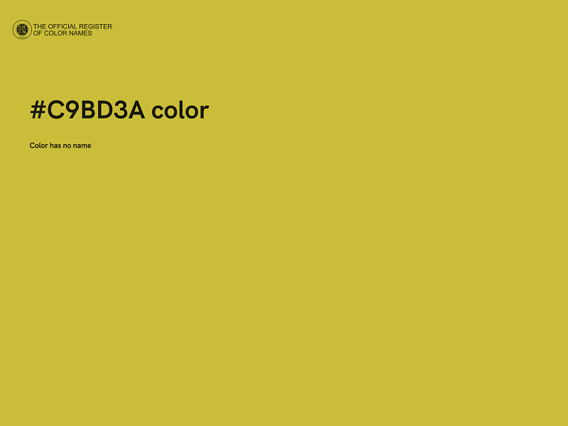 #C9BD3A color image