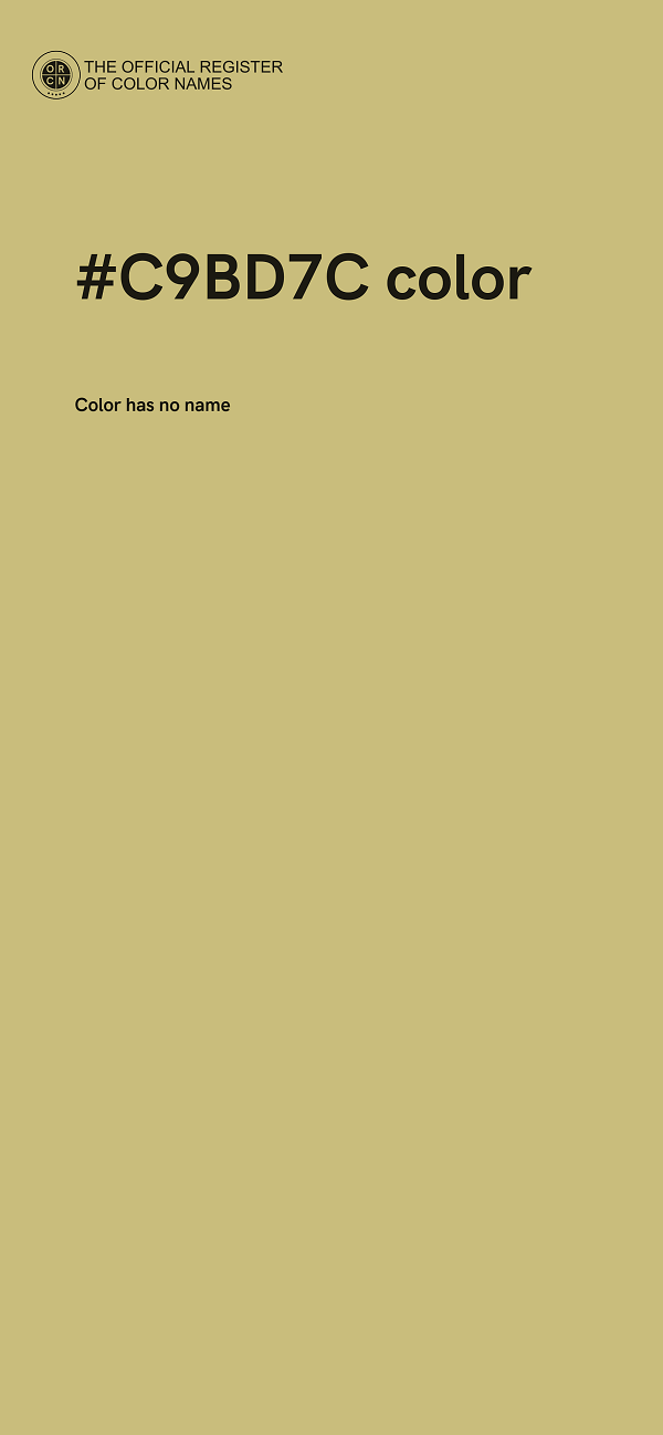 #C9BD7C color image
