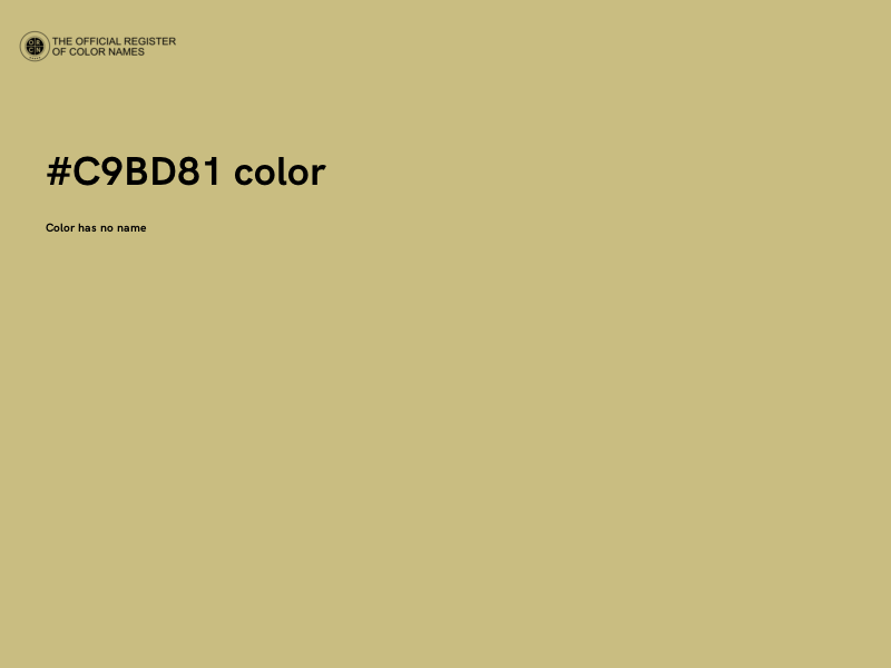 #C9BD81 color image