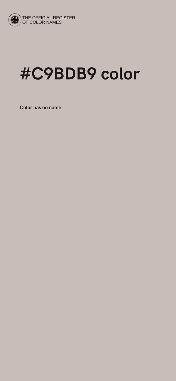 #C9BDB9 color image