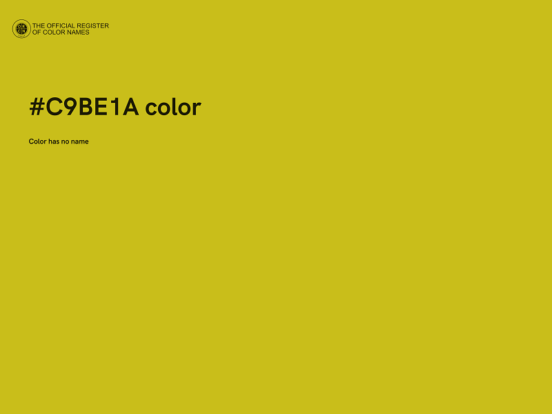 #C9BE1A color image