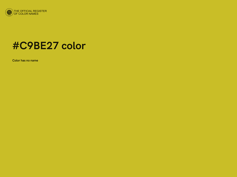 #C9BE27 color image