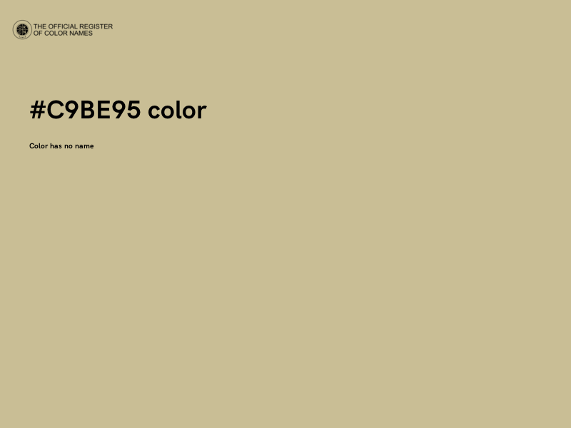 #C9BE95 color image