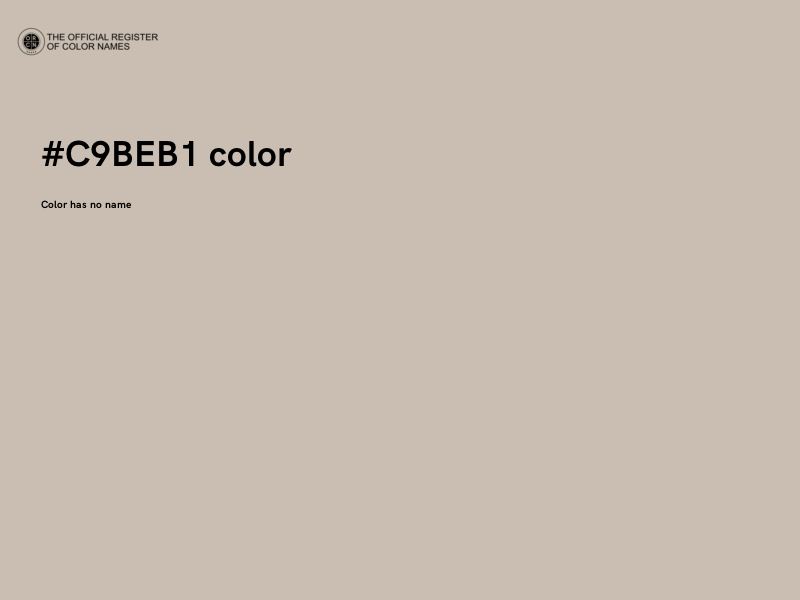 #C9BEB1 color image