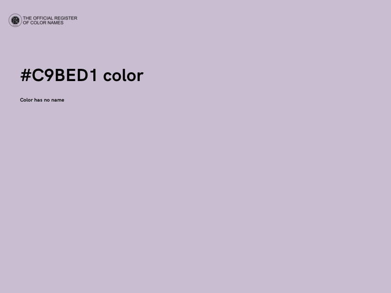 #C9BED1 color image