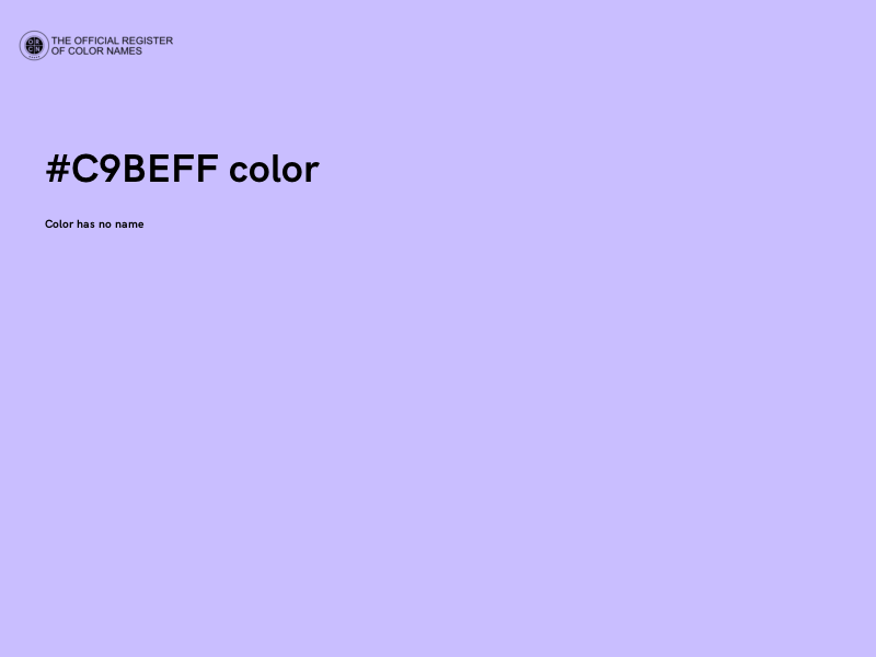 #C9BEFF color image