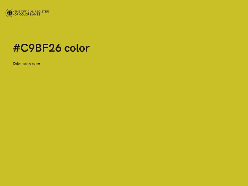 #C9BF26 color image