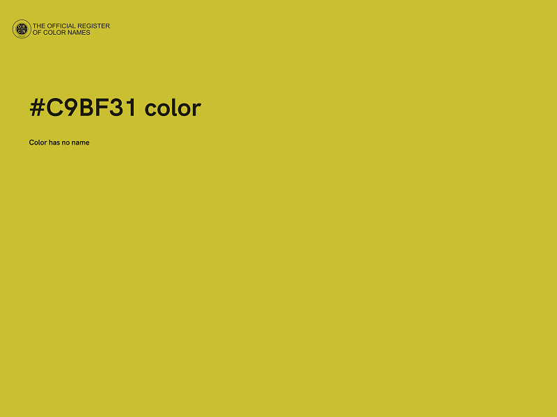 #C9BF31 color image