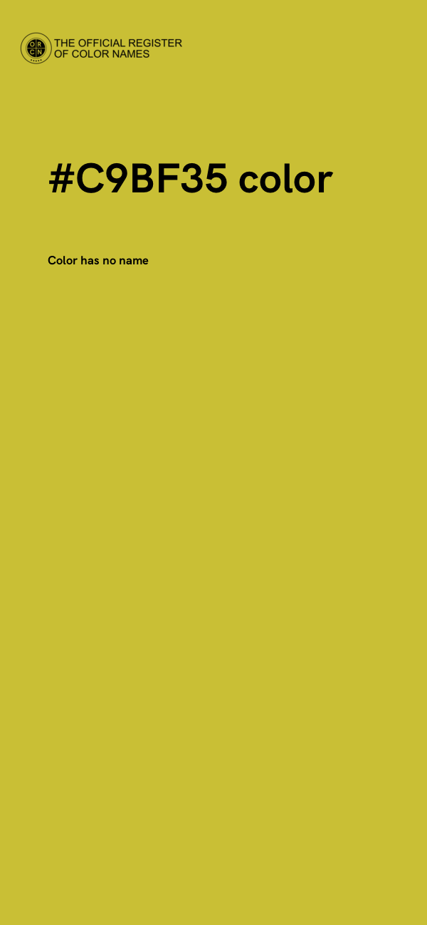 #C9BF35 color image