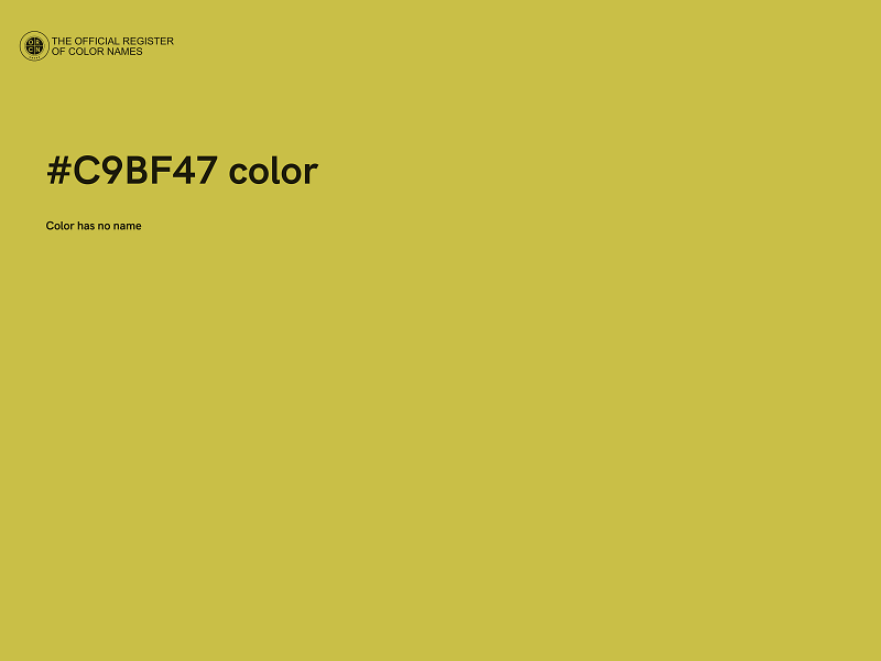 #C9BF47 color image