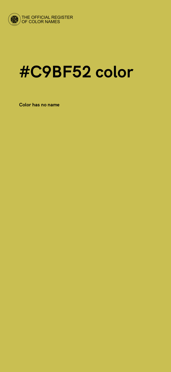 #C9BF52 color image