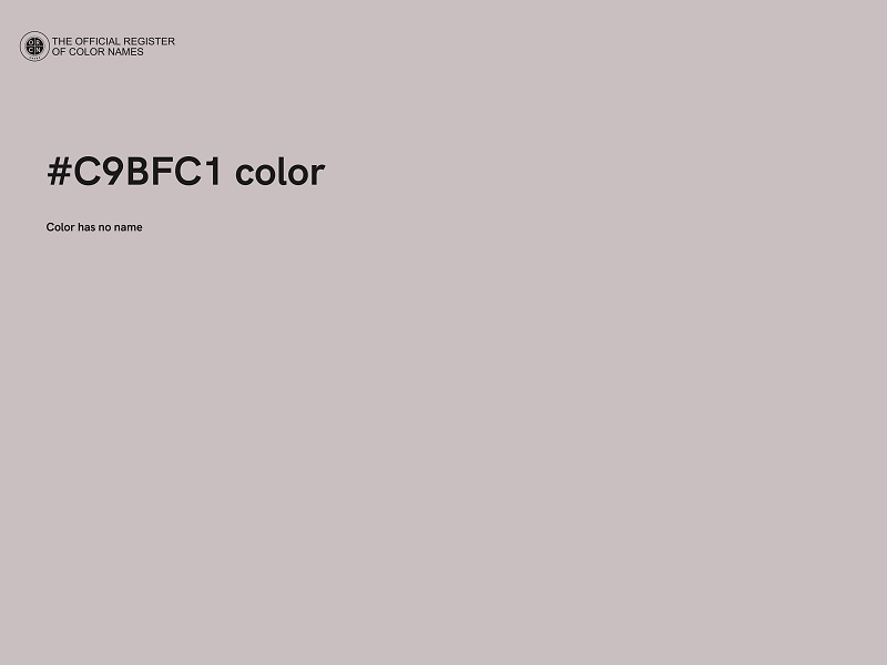 #C9BFC1 color image