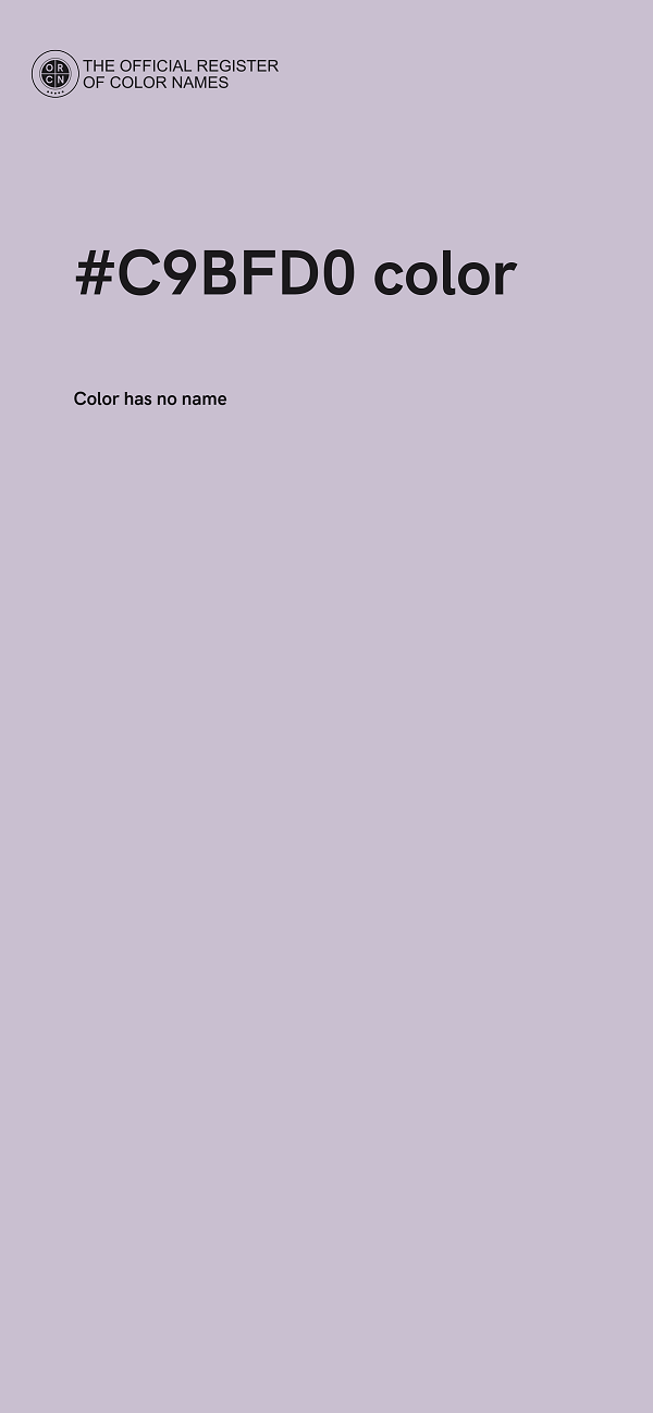 #C9BFD0 color image