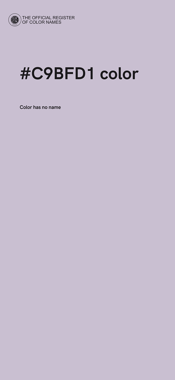 #C9BFD1 color image