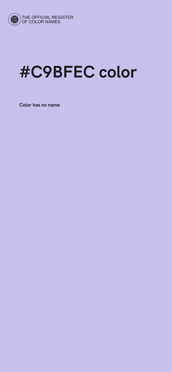 #C9BFEC color image