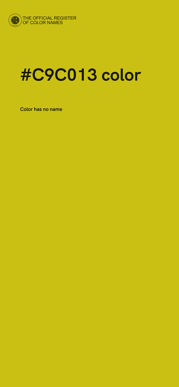 #C9C013 color image