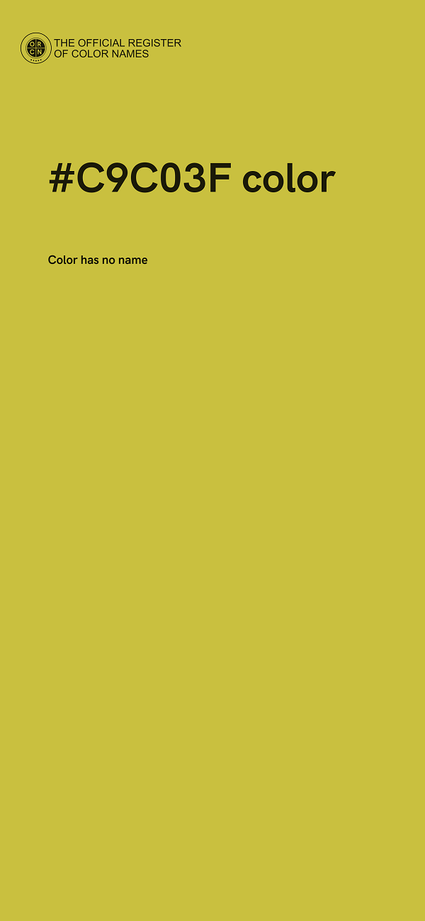 #C9C03F color image